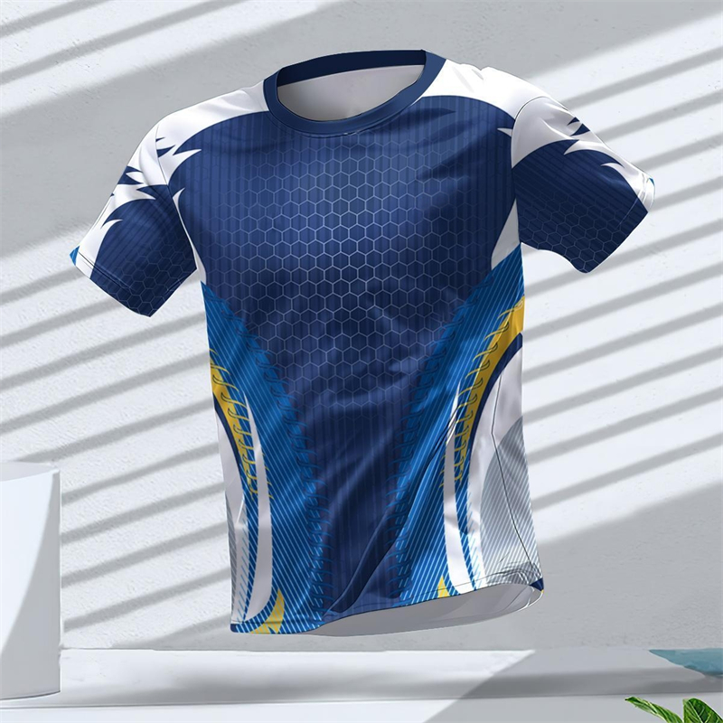Table Tennis Jersey Butterfly - 기하학적 그래픽 3D 프린트 스포츠 티셔츠