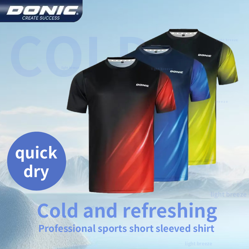 Table Tennis Jersey Butterfly - Donic 탁구 저지 여름 남성 및