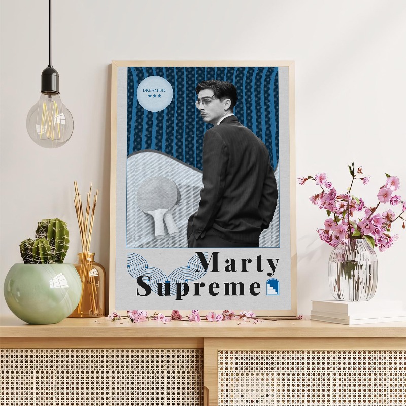 마티 슈프림 탁구 스포츠 영화 포스터 인쇄 현대 캔버스 - Table Tennis Marty Supreme 리뷰 및 가격