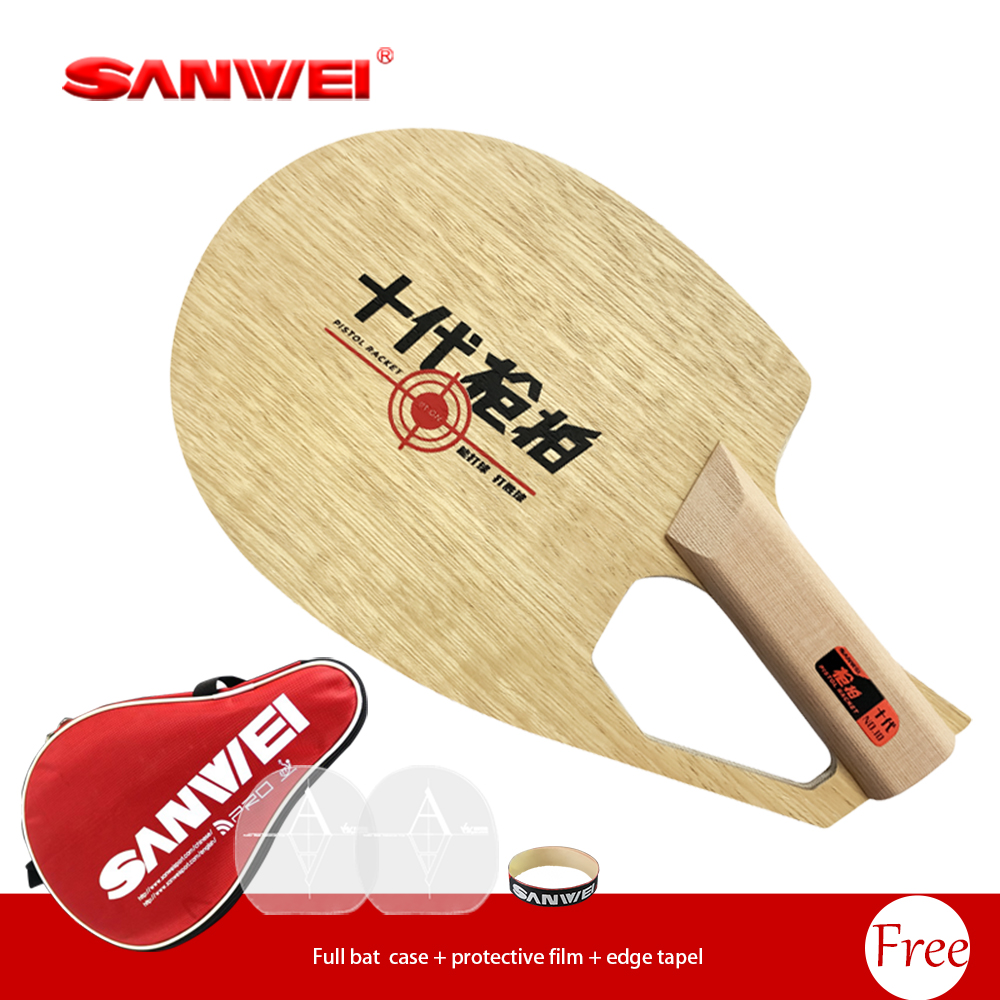 오리지널 SANWEI 특허받은 권총형 라켓 쉐이크핸드  - Table Tennis Racket 리뷰 및 가격