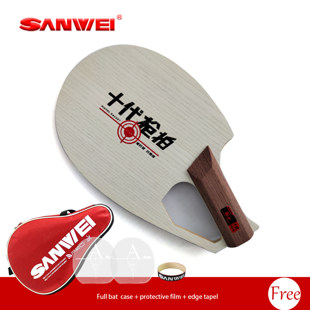 오리지널 SANWEI 특허받은 권총형 라켓 쉐이크핸드  - Table Tennis Racket 리뷰 및 가격