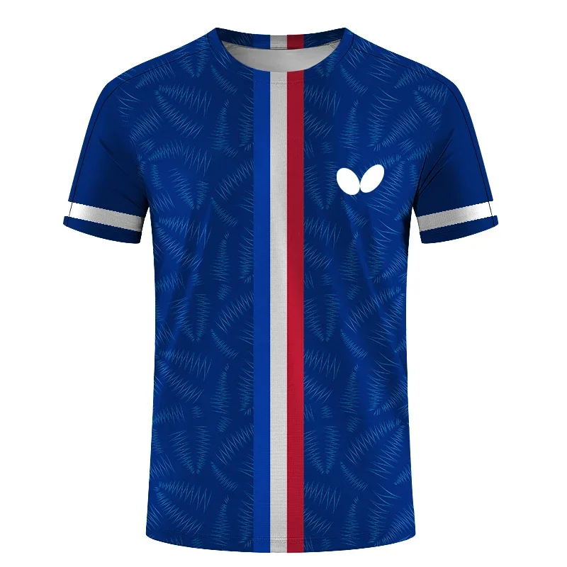 남성용 반팔, 라운드넥 티셔츠, 3D, 속건성, 프린트 - Table Tennis Jersey Butterfly 리뷰 및 가격