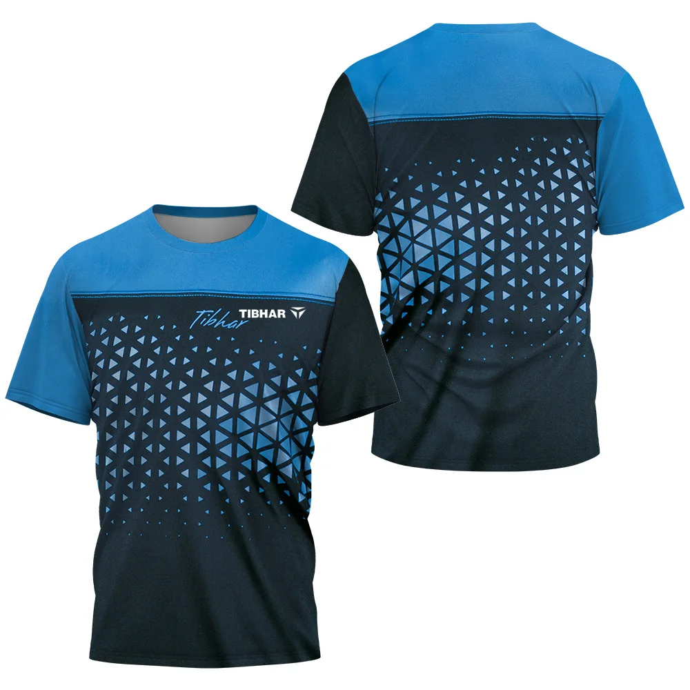 2024 삼각형 조각 남성용 탁구 티셔츠, 배드민턴 테 - Table Tennis Jersey Butterfly 리뷰 및 가격