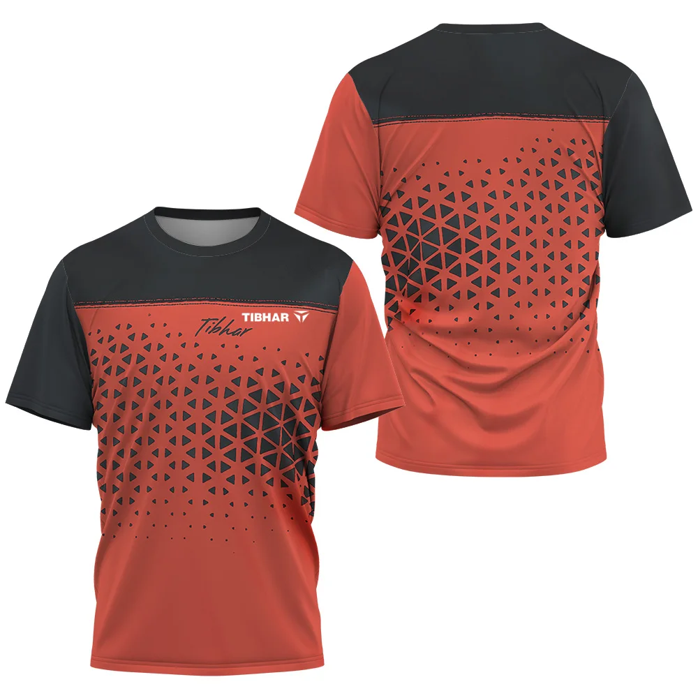 2024 삼각형 조각 남성용 탁구 티셔츠, 배드민턴 테 - Table Tennis Jersey Butterfly 리뷰 및 가격